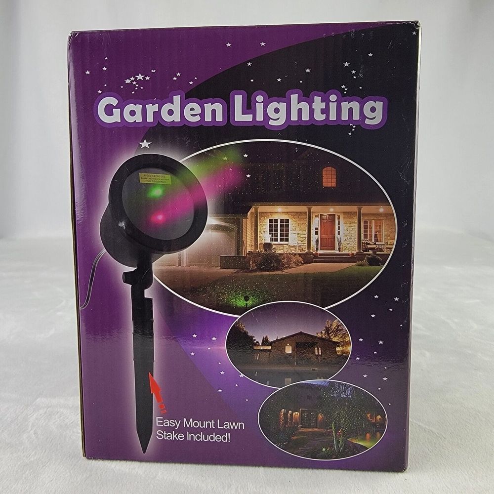 Laser Red & Green Stars LED Projector Light Outdoor‎ Waterproof 600 Sq Ft Garden